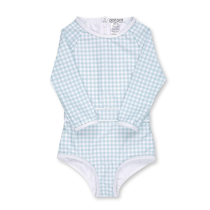 Μαλακό ενός κομματιού μωρών Lycra κοριτσάκι Swimwear μανικιών μαγιό μακρύ προμηθευτής
